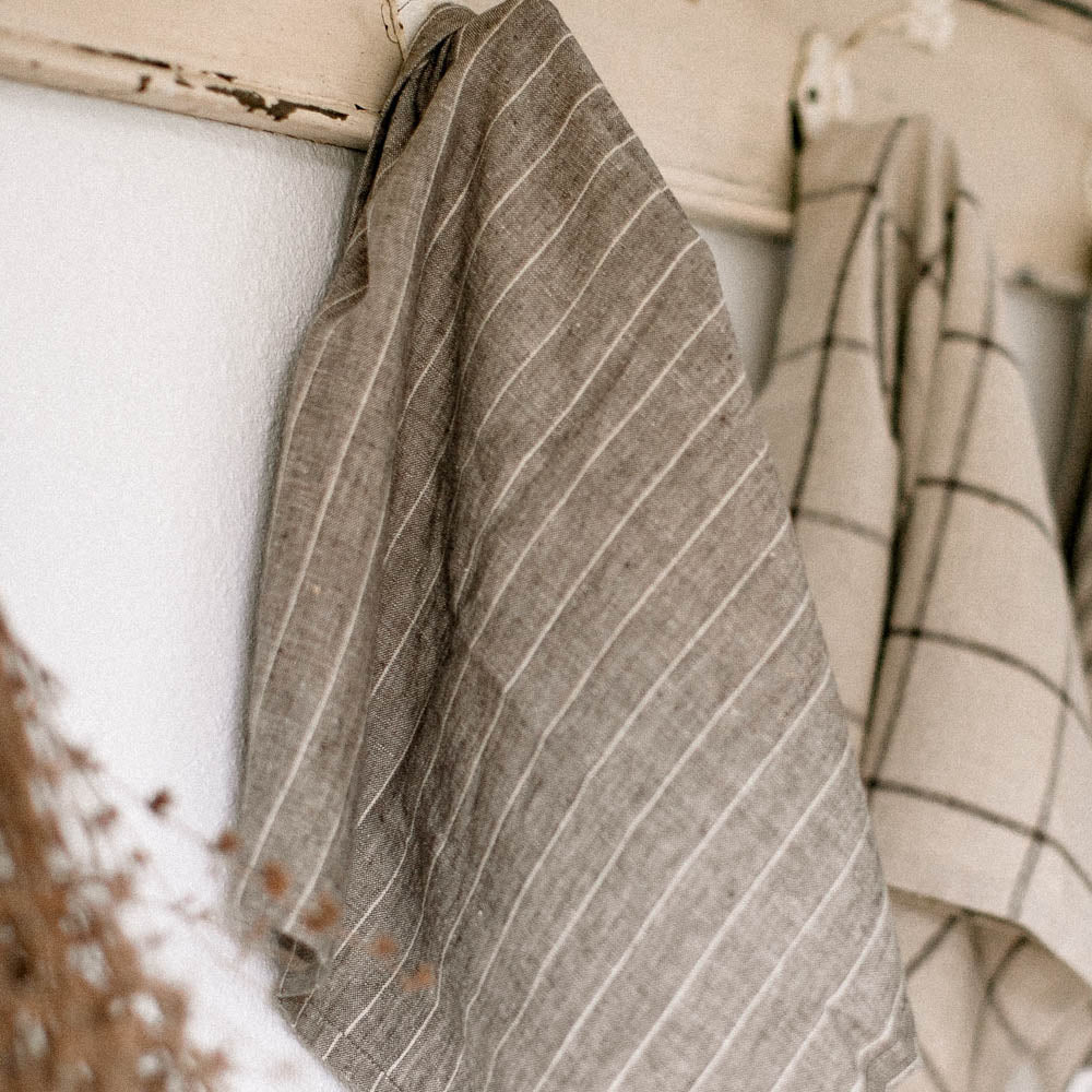 Linen Kitchen Towels — BRASS + OAK